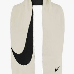 Nike Cream and Black Swoosh Scarf